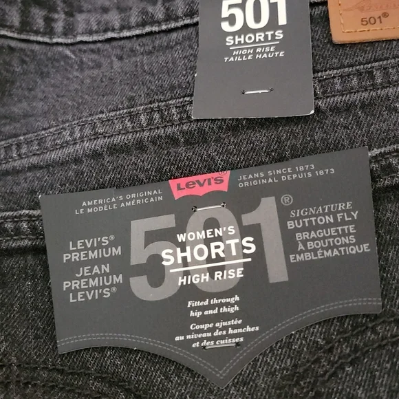 Levi's Premium High Rise Denim Shorts Size 24
